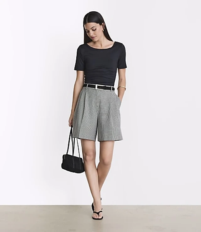 LOFT Versa 360 Knit Ruched Top