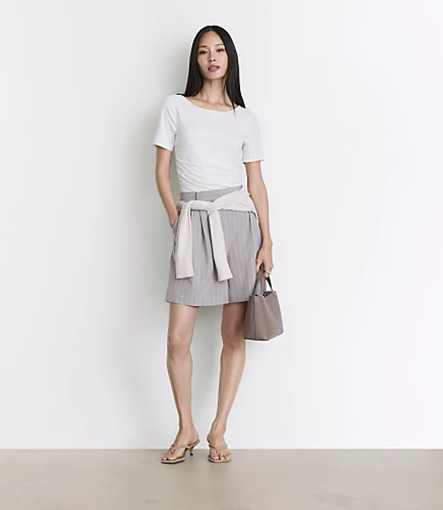 LOFT Versa 360 Knit Ruched Top