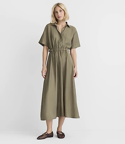 Double Buckle Shirtdress
