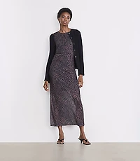 LOFT Versa Leopard Print Mesh Maxi Dress