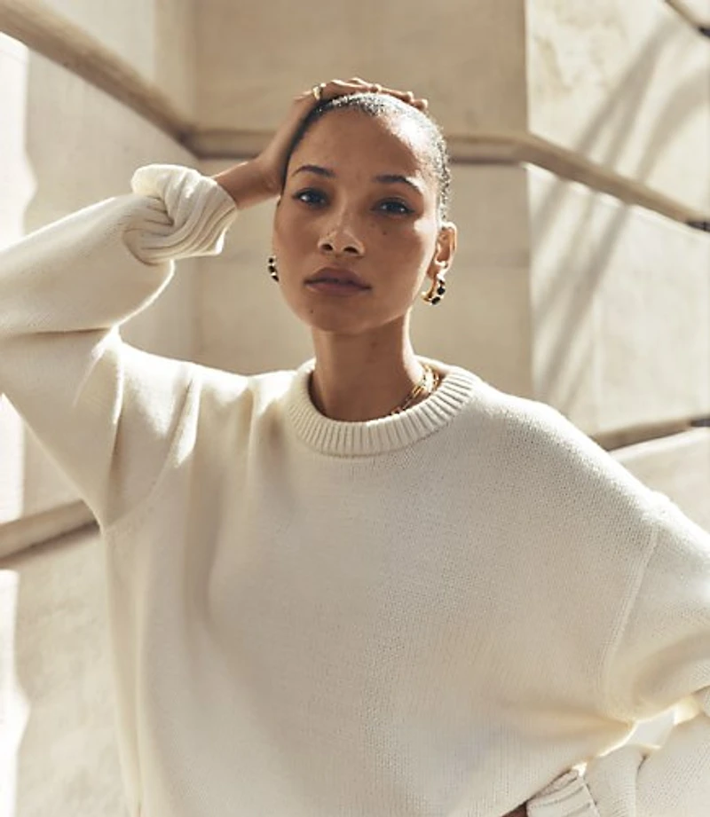 Curved Sleeve Sweater