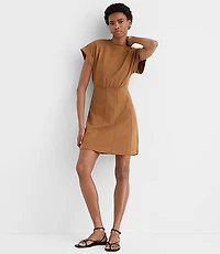Petite Seamed Mini Tee Dress