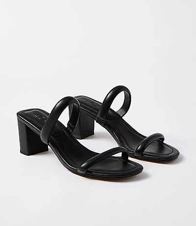 Padded Strappy Mule Sandals