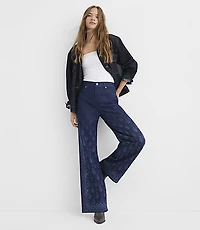 Rivete High Rise Wide Leg Jeans Paisley Wash