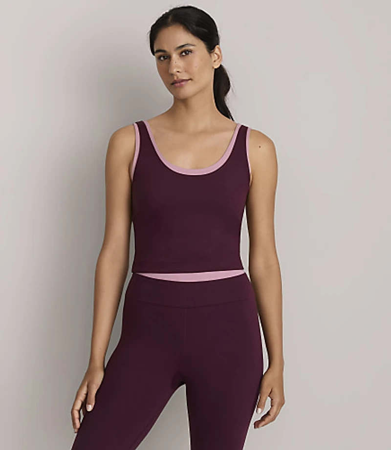 Lou & Grey Brushedsoft Double Layer Tank Top