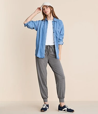 Lou & Grey Heathered Brushedsoft Joggers