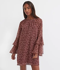 Floral Ruffle Mini Dress