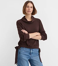 Side Tie Sweatshirt