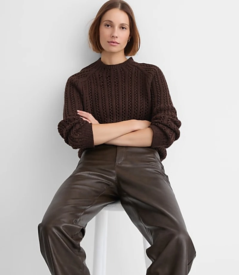 Stitchy Raglan Sweater