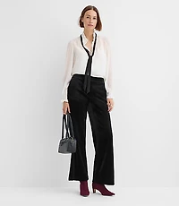 Clean Wide Leg Pants Velvet
