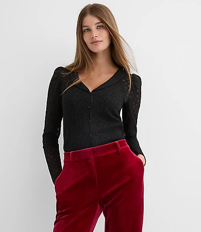 Lace Shawl Cardigan Top
