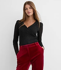 Lace Shawl Cardigan Top
