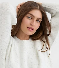 Shimmer Boucle Relaxed Sweater