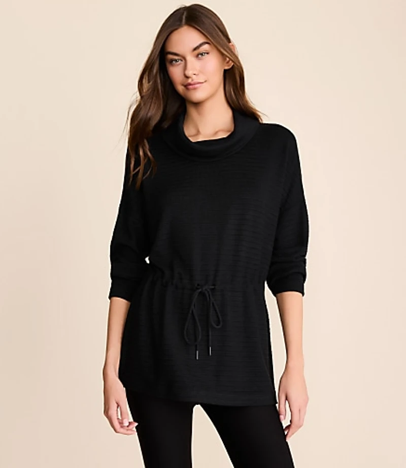 Lou & Grey Ottoman Drawstring Tunic Top