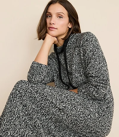 Lou & Grey Drawstring Neck Maxi Sweater Dress