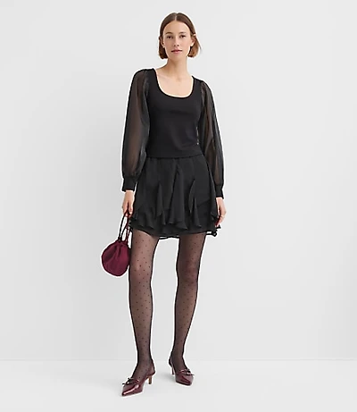 Organza Ponte Top