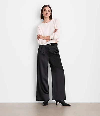 LOFT Versa Satin Palazzo Pants