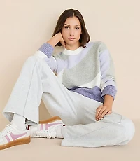Lou & Grey Colorblock Cloudstitch Sweater