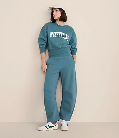 Petite Lou & Grey Elite Fleece Barrel Pants