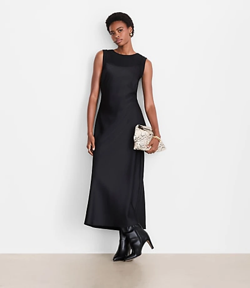 LOFT Versa Satin Maxi Slip Dress