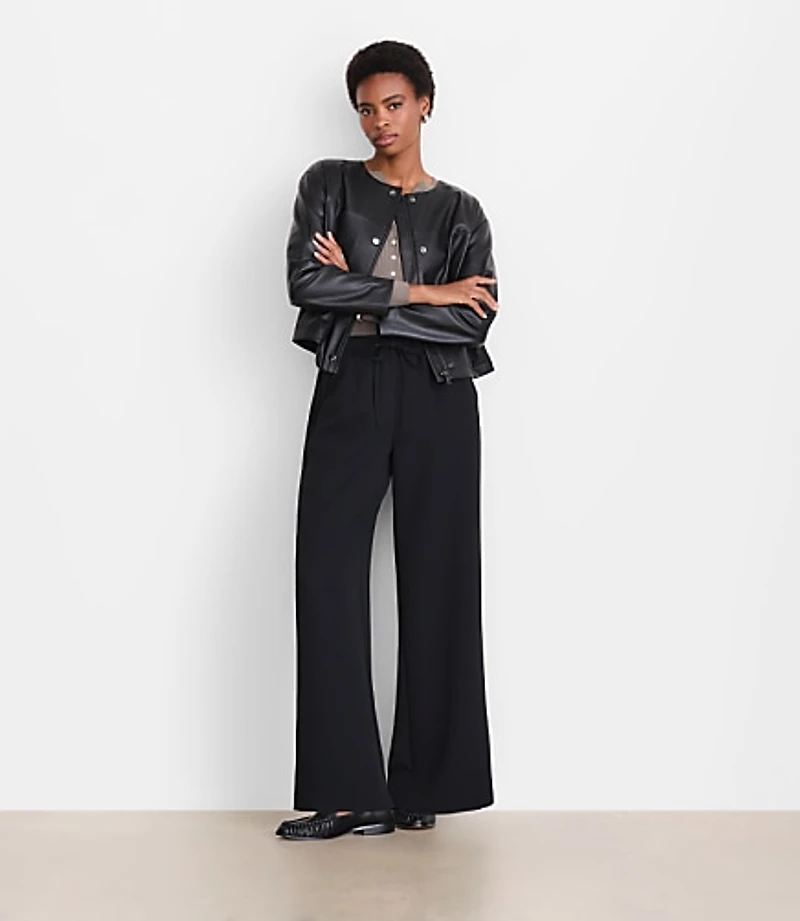 LOFT Versa Crepe Drape Drawstring Pants