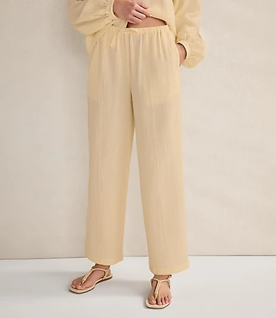 Haven Well Within Organic Cotton Gauze Straight Leg Pants
