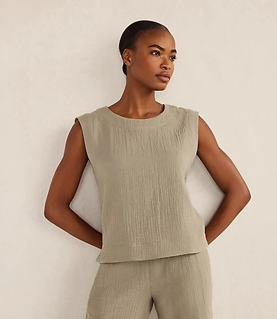 Haven Well Within Organic Cotton Gauze Tank Top