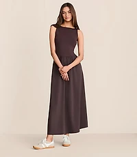 Lou & Grey Wanderweave Mixed Media Maxi Pocket Dress