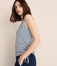 Lou & Grey Striped Essential Modal Side Tie Tank Top