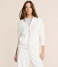 Lou & Grey Scubasoft V-Neck Pocket Cardigan