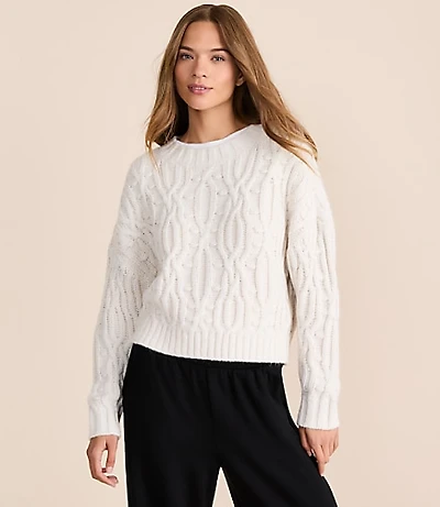 Lou & Grey Chunky Cable Sweater