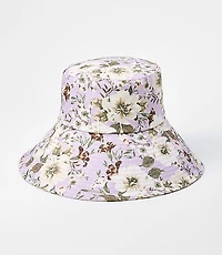Floral Wide Brim Bucket Hat