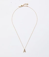 Pave Initial Necklace