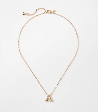 Bubble Letter Initial Necklace
