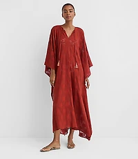 LOFT Beach Palm Mesh Maxi Swimsuit Coverup