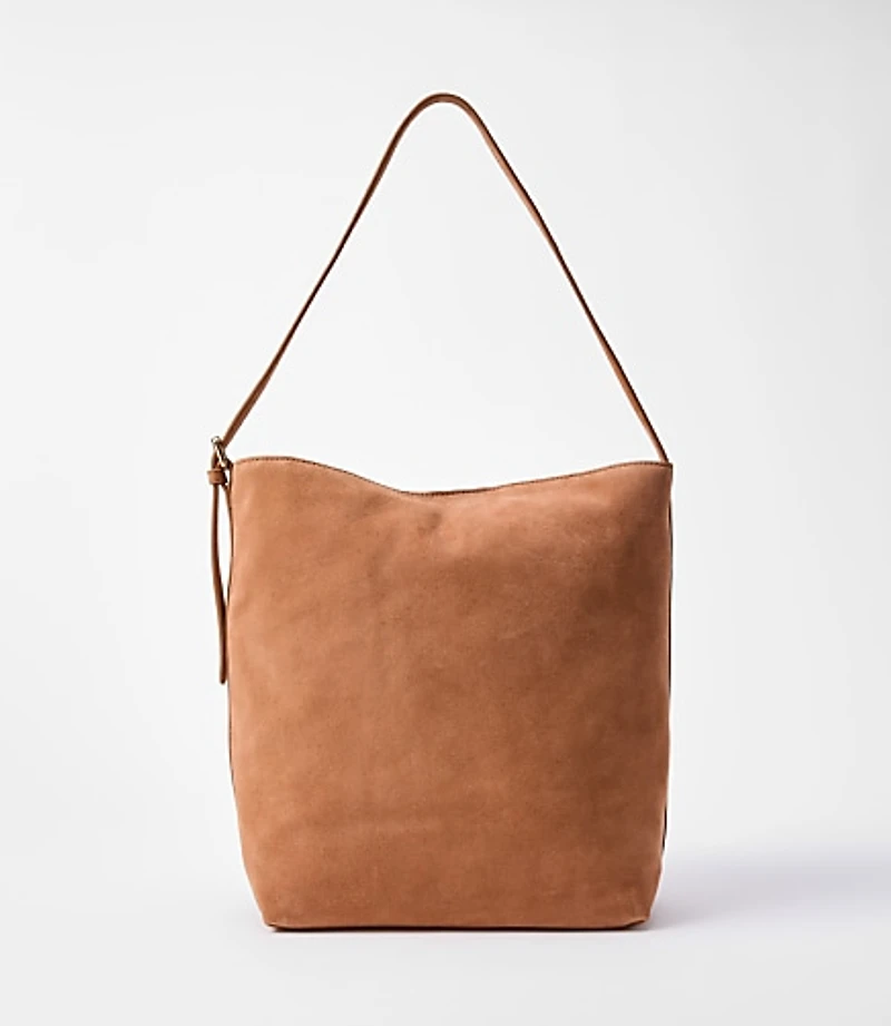 Suede Bucket Bag