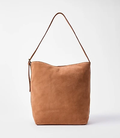 Suede Bucket Bag