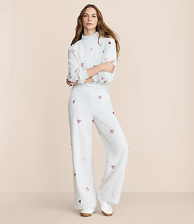 Petite Lou & Grey Heart Cozy Cotton Wide Leg Pants