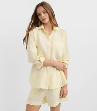 Linen Cotton Everyday Oversized Pocket Shirt
