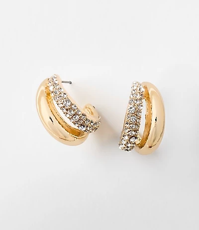 Sparkle Double Hoop Earrings