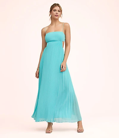 Lately Pleated Cutout Maxi Dress