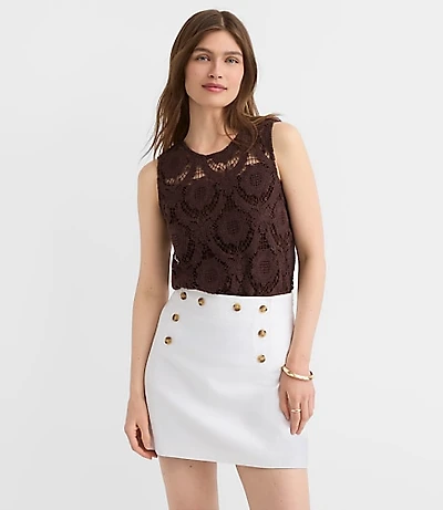 Scalloped Crochet Tank Top