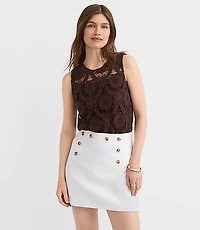 Scalloped Crochet Tank Top