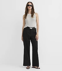 Relaxed Straight Pants Twill
