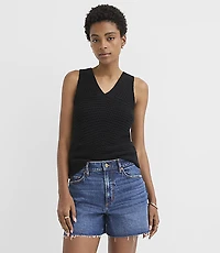 Open Stitch Sweater Tank Top