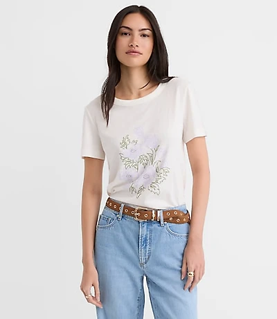 Petite Floral Everyday Crew Tee