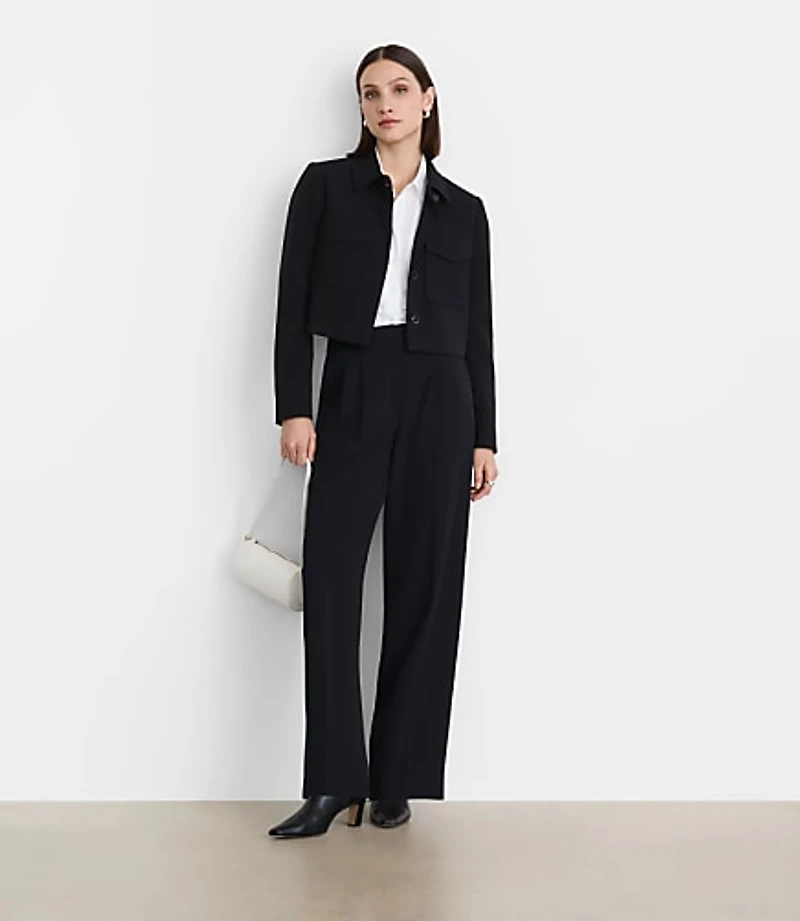 LOFT Versa Seasonless Stretch Patch Pocket Jacket