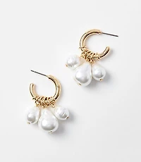 Pearlized Cluster Earrings