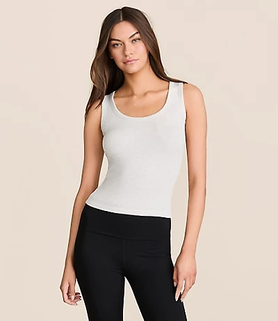 Petite Lou & Grey Heathered Ribbed Tank Top