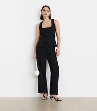 Petite LOFT Versa Crepe Drape Tank Vest